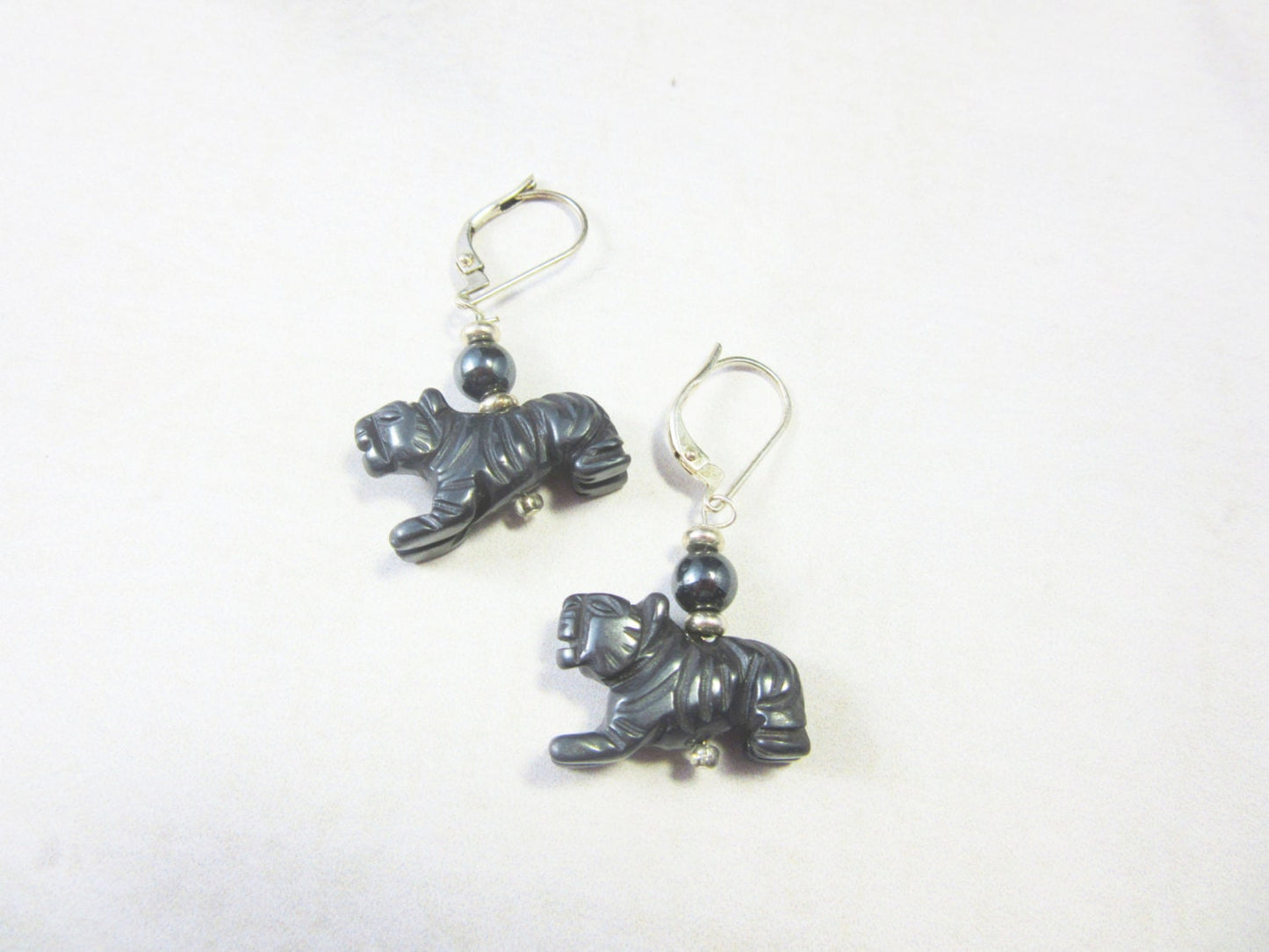 Tiger Eye Stone Earrings, a uniquely fierce gift for tiger lovers featuring golden-brown stones and elegant design, perfect for adding a touch of power animal charm.