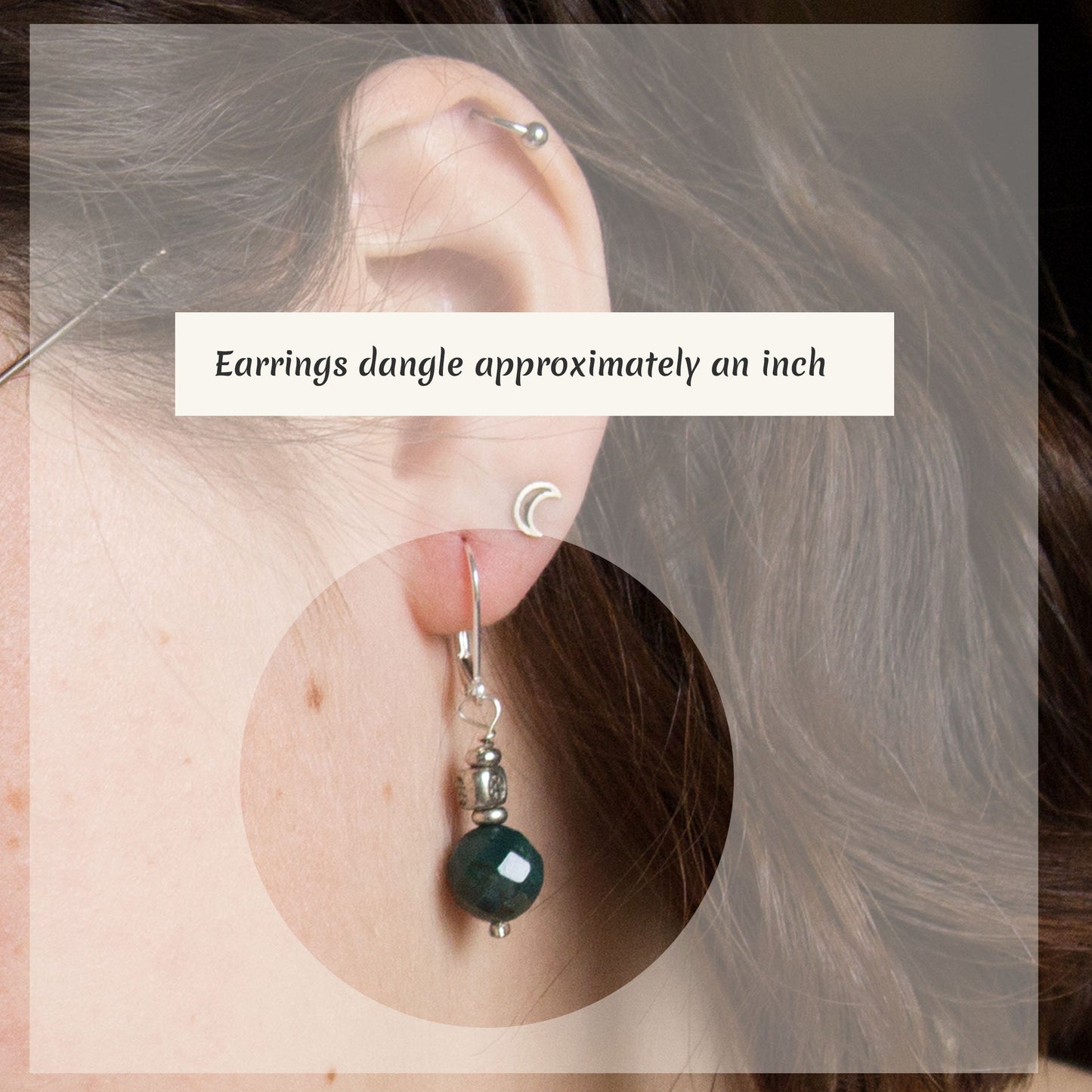 Close-up view of shimmery crystal butterfly earrings, showcasing intricate details and lever back design for secure wear.