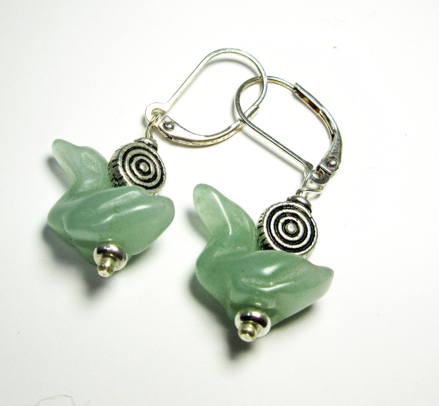 Songbird Earrings featuring carved stone animals including a duck, goose, and bluebird, perfect for bird lovers and nature enthusiasts.