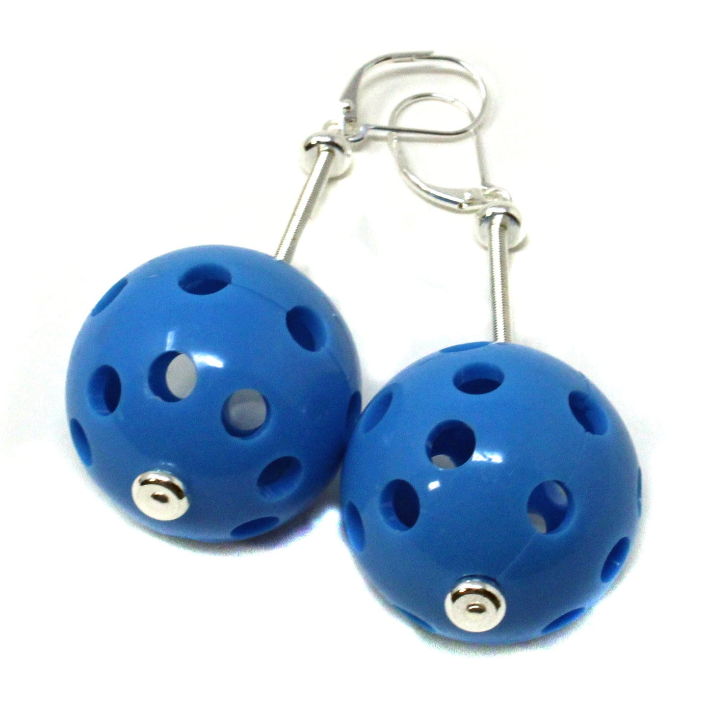 PICKLEBALL EARRINGS - Sporty pickleball earrings designed for women, featuring vibrant colors and a novelty drop design, perfect for pickleball players and fans.