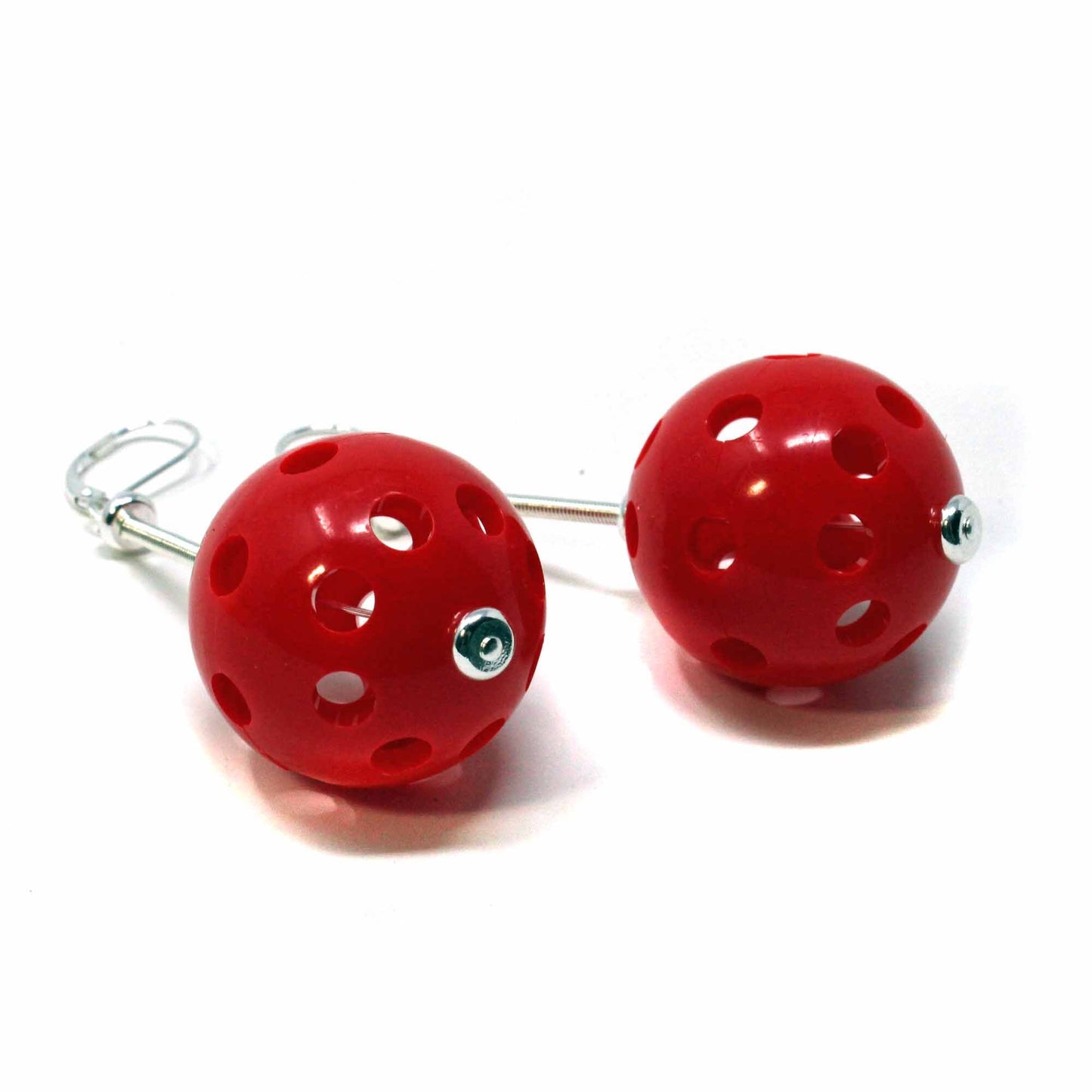 PICKLEBALL EARRINGS - Fun and lightweight drop earrings for women, showcasing a pickleball theme, ideal as a gift for pickleball enthusiasts.