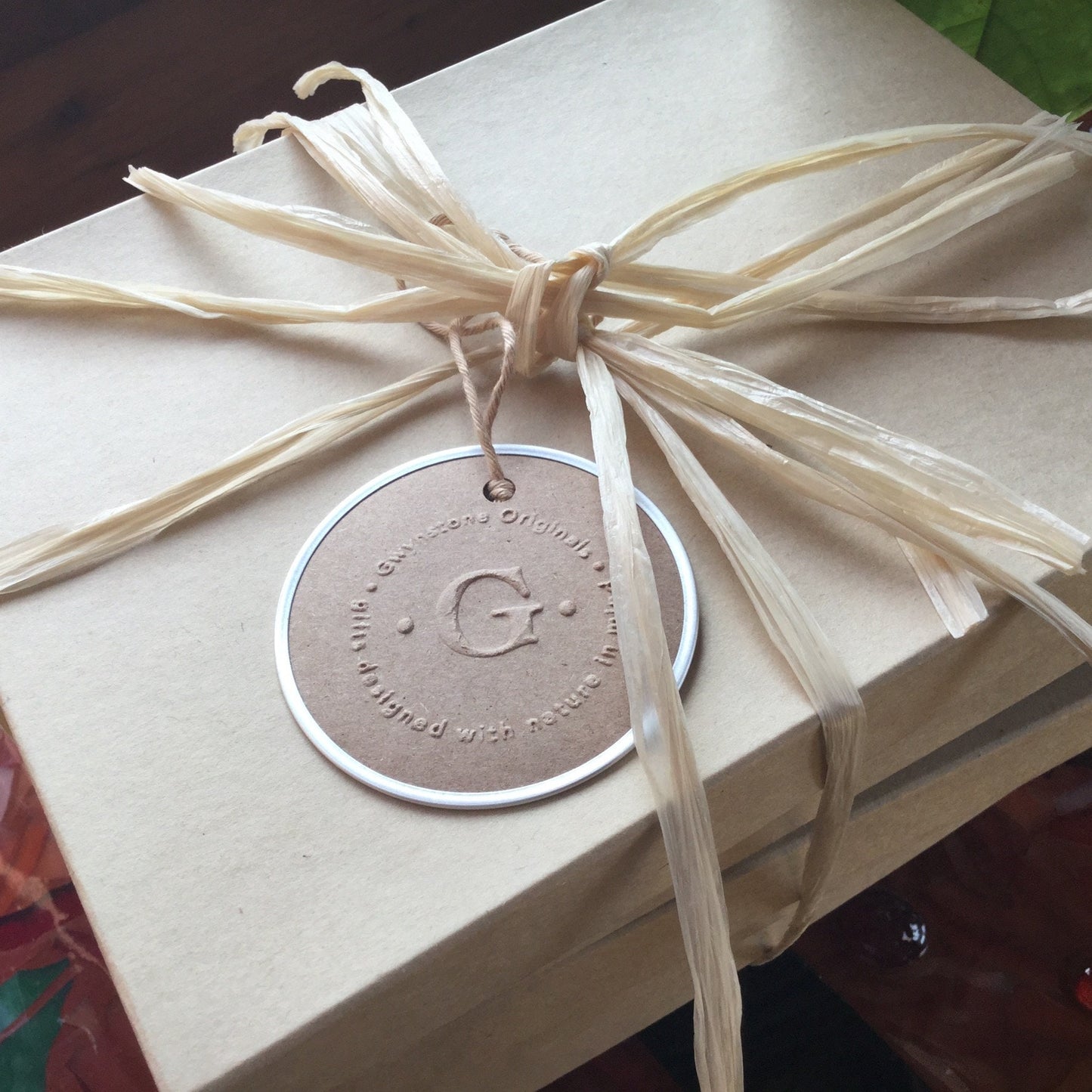 Art Glass and Carnelian Oval Hook Bookmark in a gift box, ready for gifting to book lovers and friends.