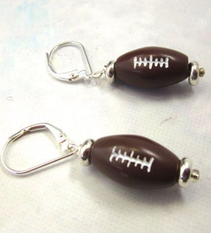 Football Novelty Earrings, Sports Team, Make a touchdown by giving this gift to the football fan you know. Light and fun for sports cheering