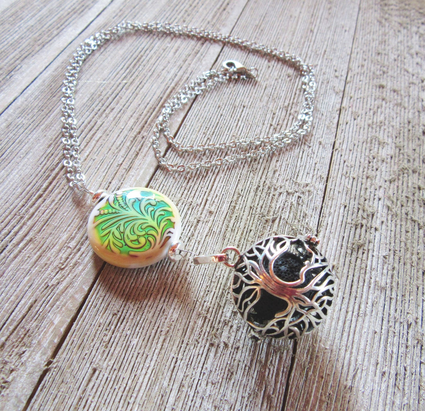 Aromatherapy diffuser necklace, Essential oil jewelry, essential oils diffuser necklace