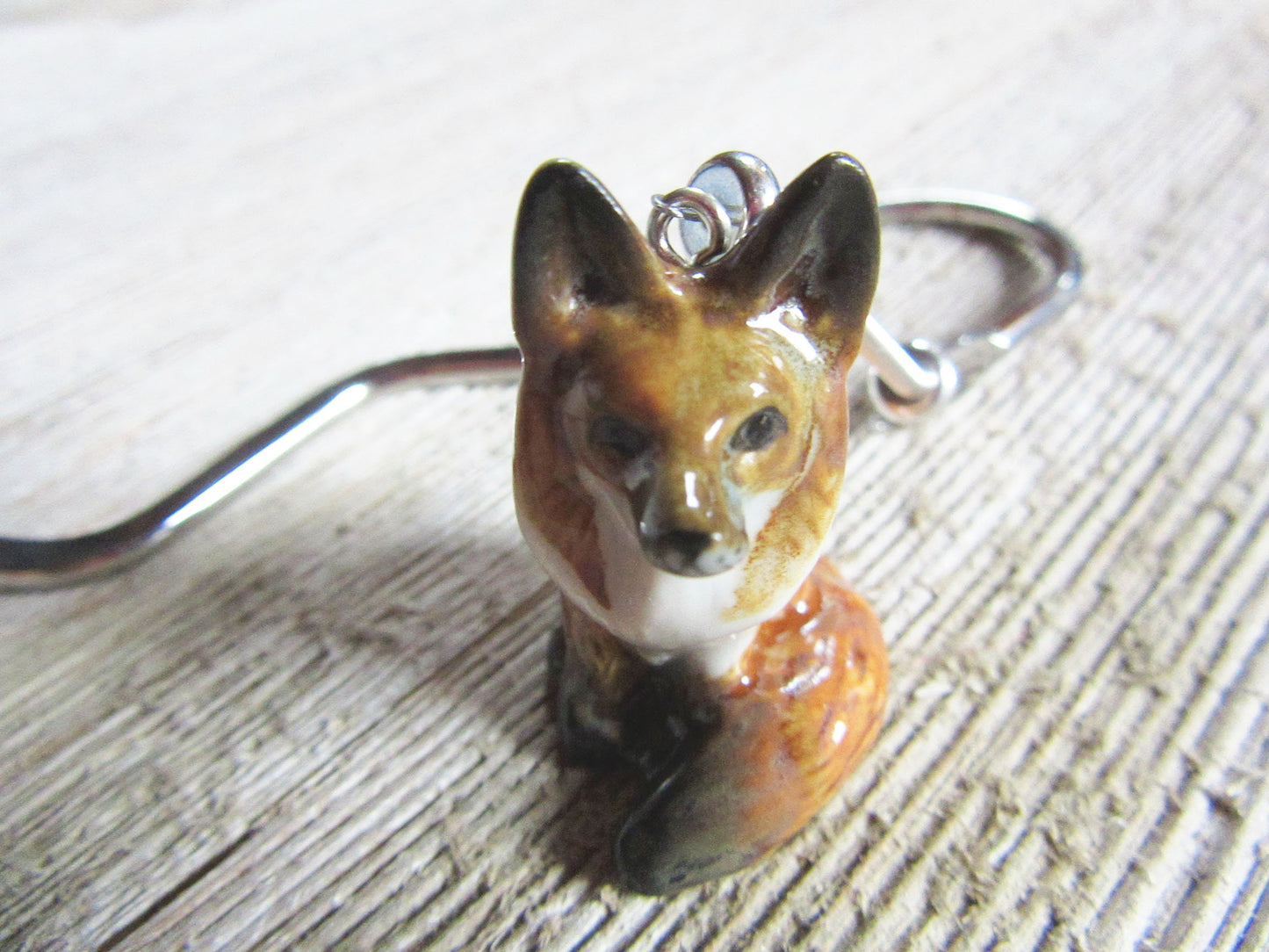 Fox Bookmark - Where is the fox at, Woodland Animal Metal Bookmark, Gift for Reader, Animal Figurine, Gift for Father Dad Him, Foxy Gift