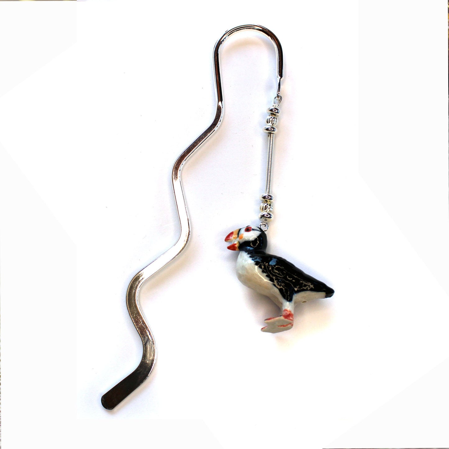 Puffin Bird metal bookmark - perfect reader gift, ocean lover, ornithologist gift, bird watcher