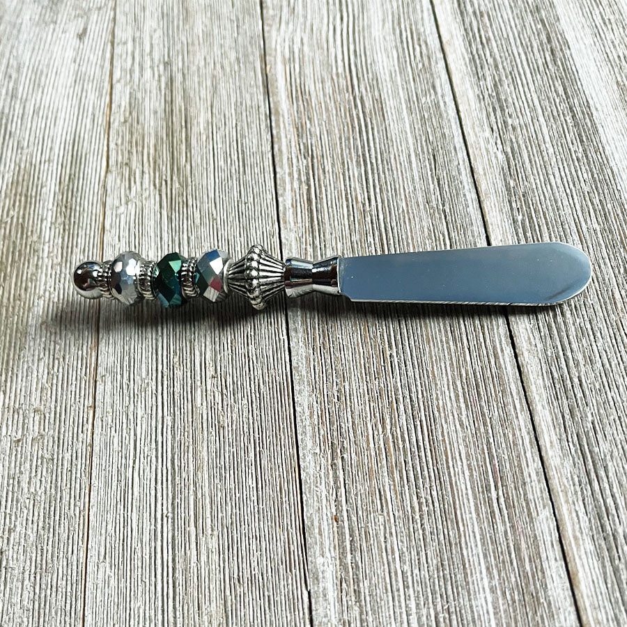 Dip Spreader Canapé Knife - Beaded Handle Charcuterie Knife