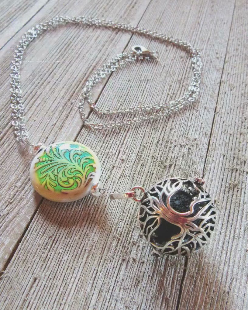 Aromatherapy diffuser necklace, Essential oil jewelry, essential oils diffuser necklace